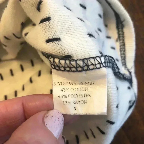 Loveappelle | Dark Navy & Cream Striped Blouse - Picture 3 of 4